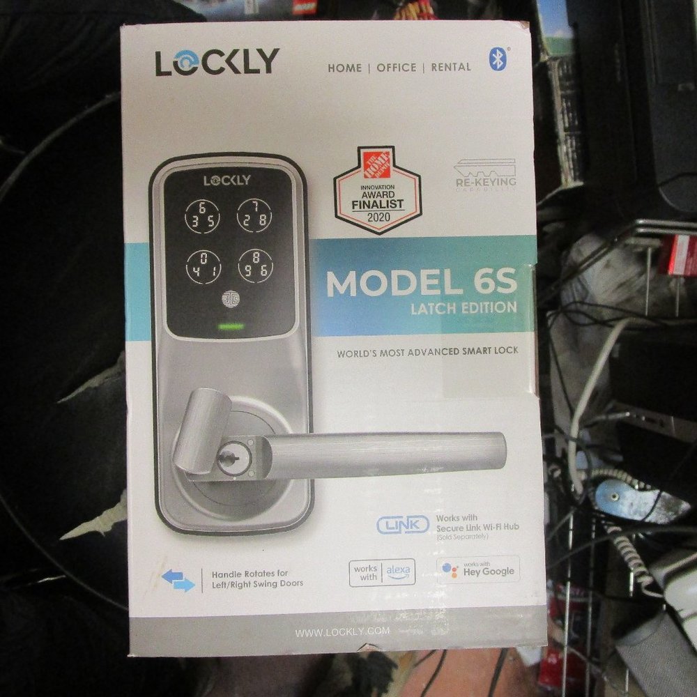 Lockly 6S Smart Lock Latch Edition Smart Touchscreen Keypad Door Lock